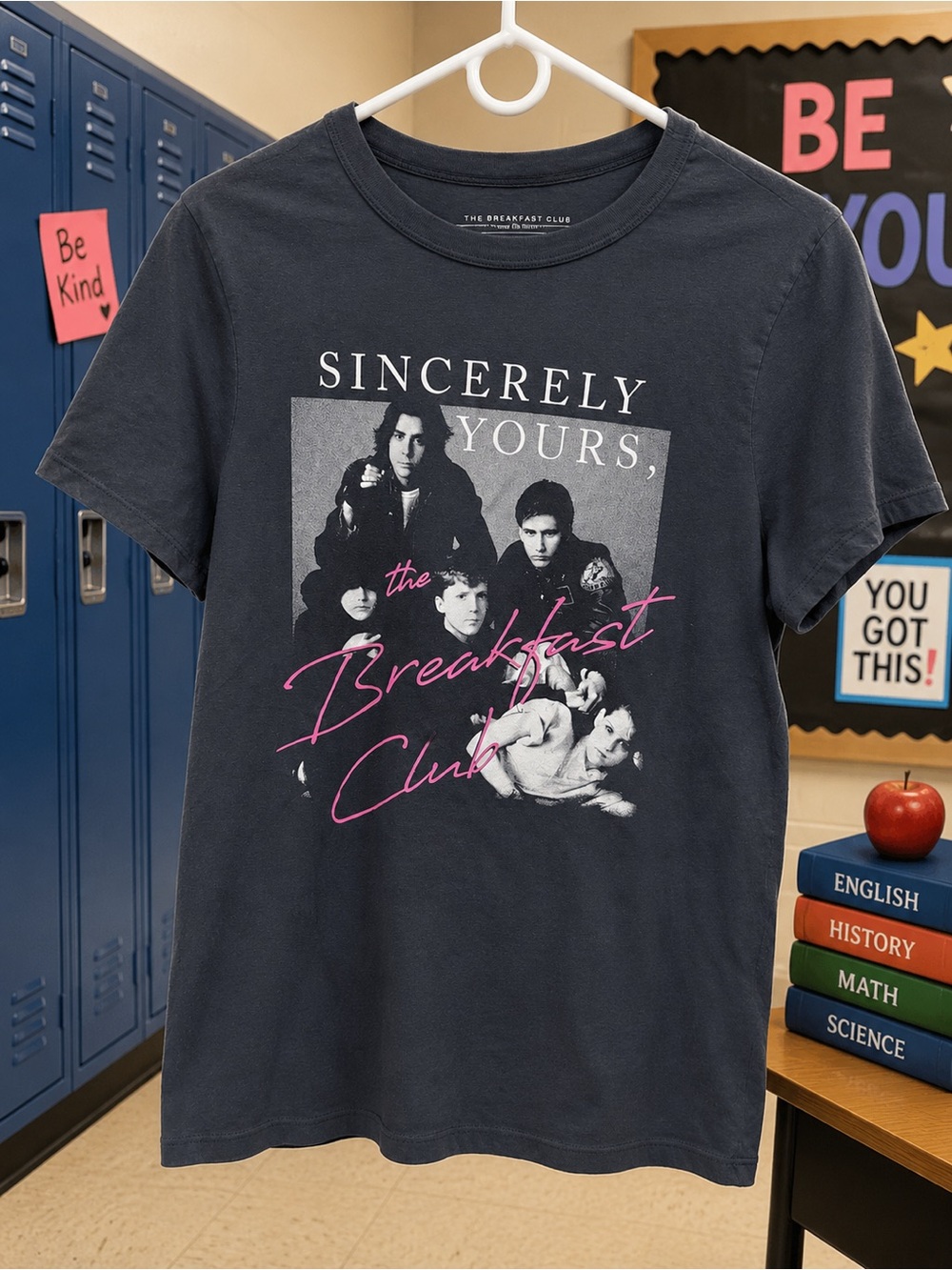 The Breakfast Club 'Sincerely Yours' Graphic Tee - Black
